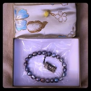 Genuine Honora Cultured Black Pearl Bracelet